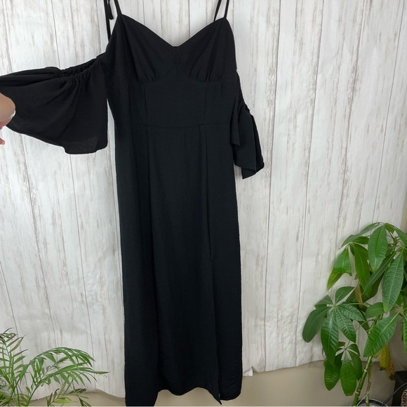 Urban Outfitters NWT little black dress with slit Small - Picture 8 of 14